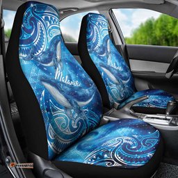 New Zealand Humpback Whale Matariki Car Seat Cover Maori New Year Taniko Niho Taniwha LT14