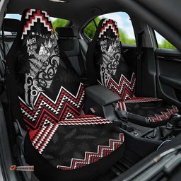 New Zealand Christmas Taniko Poutama Car Seat Cover Mountainscape Maori Fern LT7