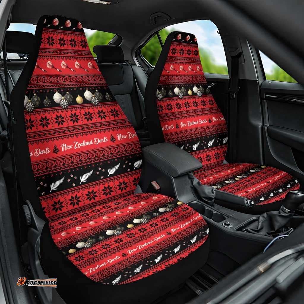 New Zealand Darts Christmas Car Seat Cover Merry Xmas Aotearoa Maori Red LT14