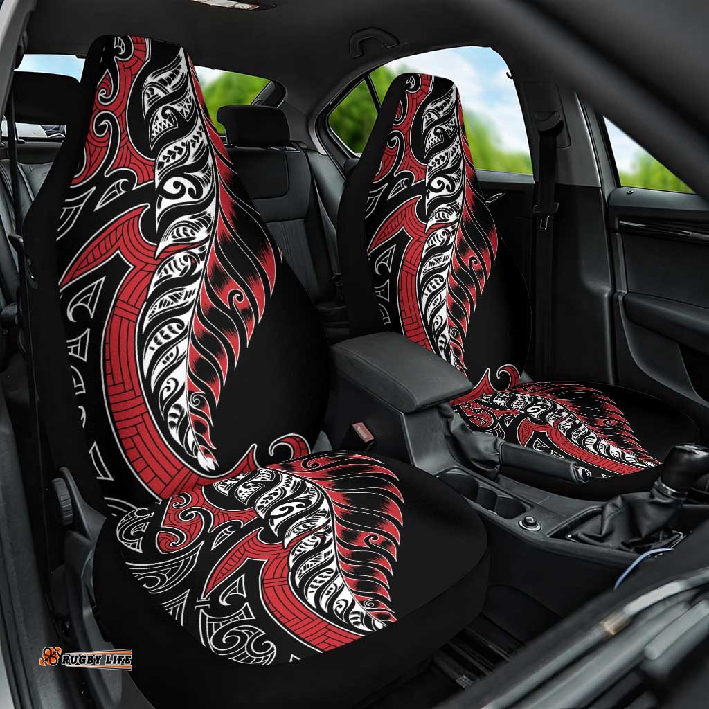Koru Fern New Zealand Car Seat Cover Maori Tribal Pattern LT9