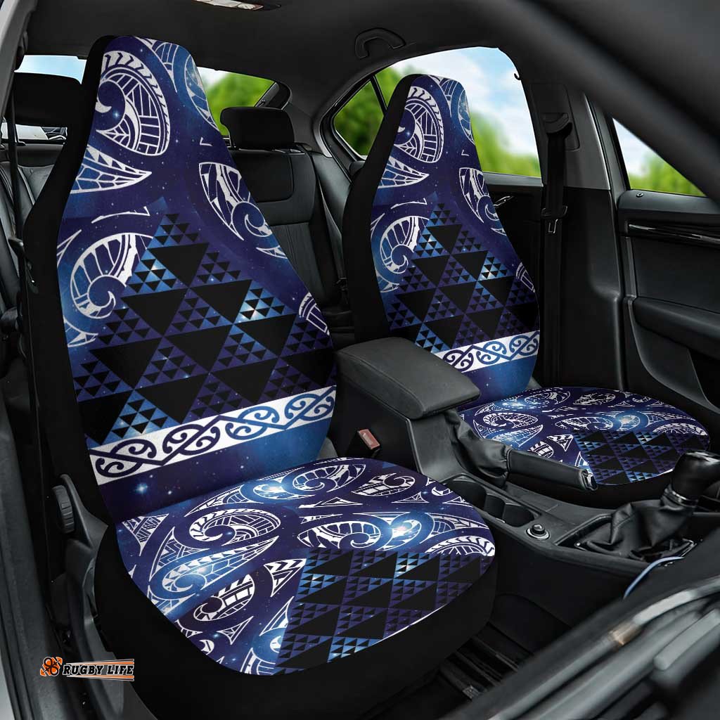 Matariki New Zealand Car Seat Cover NZ Niho Taniwha Maori New Year Blue Galaxy LT14