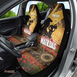 Personalised Australia Matildas ANZAC Day Car Seat Cover Last Post Poppy Lest We Forget LT14