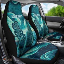 Personalised New Zealand Waitangi Day Car Seat Cover Hei Tiki With Maori Waka - Whakarare Pattern LT14