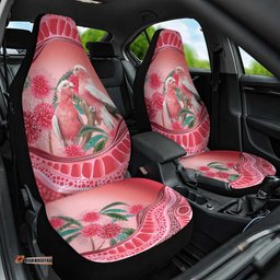 Indigenous Pink Galah Australia Car Seat Cover Australian Hakea Aboriginal Art Proud LT14