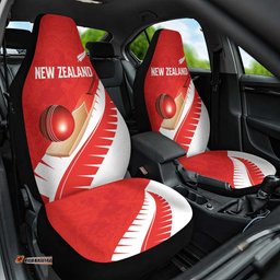 New Zealand Cricket Car Seat Cover Kiwi Birds Haka Dance Red Fern Sporty Style LT03
