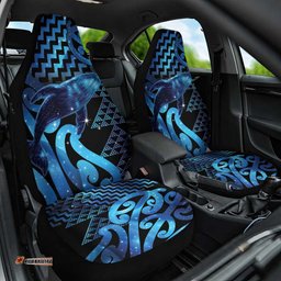 Humpback Whale Matariki New Zealand Car Seat Cover NZ Maori Paikea Poutama Luxury Blue LT14