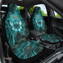 Ovarian Cancer Awareness Car Seat Cover This Is What A Fighter Looks Like DT05