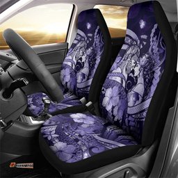 Maori Romantic Valentine Car Seat Cover The Hongi Kiss Purple Galaxy DT05