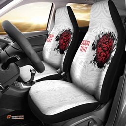 New Zealand Maori Heart Tribal Personalised Car Seat Cover Polynesian Patterns LT9