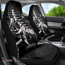 New Zealand Cricket Car Seat Cover Maori Kiwi Black Fern LT01