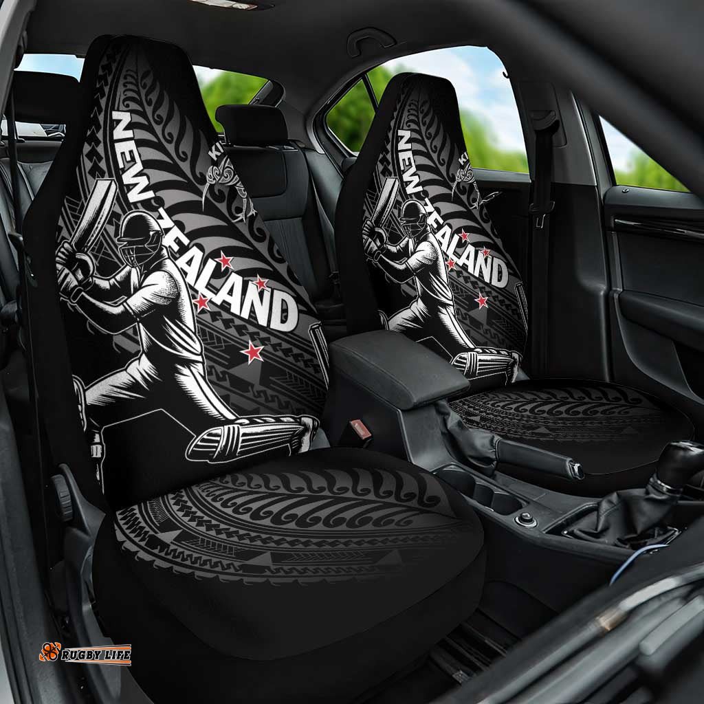 New Zealand Cricket Car Seat Cover Maori Kiwi Black Fern LT01