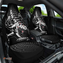 New Zealand Cricket Car Seat Cover Maori Kiwi Black Fern LT01