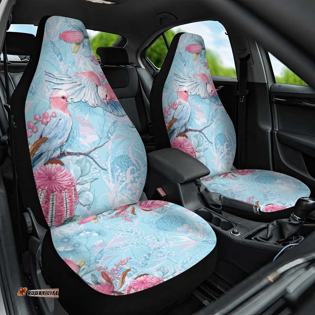 Galah Birds Australia Baby Blue & Pink Car Seat Cover LT7