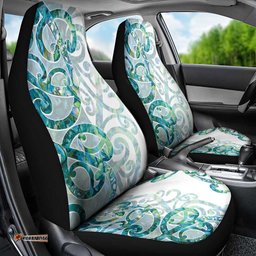 Paua Shell Maori Car Seat Cover Koru Kowhaiwhai LT7