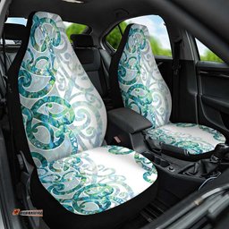 Paua Shell Maori Car Seat Cover Koru Kowhaiwhai LT7