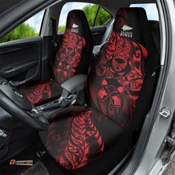 New Zealand Lawn Bowls Car Seat Cover Red Maori Warrior Tribal Silver Fern LT9