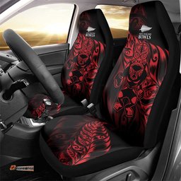 New Zealand Lawn Bowls Car Seat Cover Red Maori Warrior Tribal Silver Fern LT9