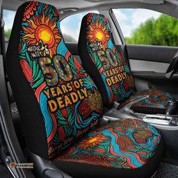 NAIDOC Week 26 Car Seat Cover 50 Years of Deadly Aboriginal Motif LT03