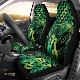 Humpback Whale Matariki New Zealand Car Seat Cover NZ Maori Paikea Poutama Luxury Green LT14