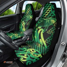 Humpback Whale Matariki New Zealand Car Seat Cover NZ Maori Paikea Poutama Luxury Green LT14