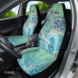 NAIDOC Week - 50 Years Deadly Torres Strait Car Seat Cover Pastel Waves LT7