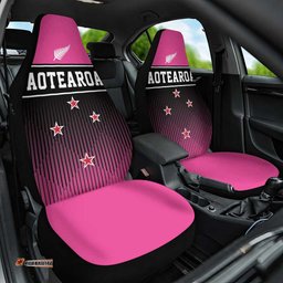 New Zealand Women Cricket Car Seat Cover Pink Simple Style LT05