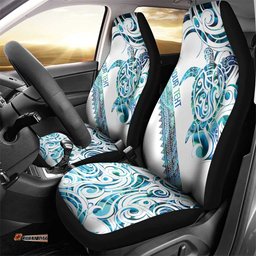 Kahui Whetu Paua shell Kowhaiwhai Taniko Personalised Car Seat Cover Turtle Tattoo Maori Tribal Style LT9