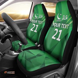 Pakistan Cricket Custom Car Seat Cover The Green Shirts with Sporty Pattern LT9