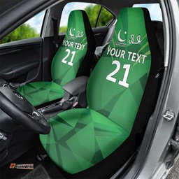 Pakistan Cricket Custom Car Seat Cover The Green Shirts with Sporty Pattern LT9