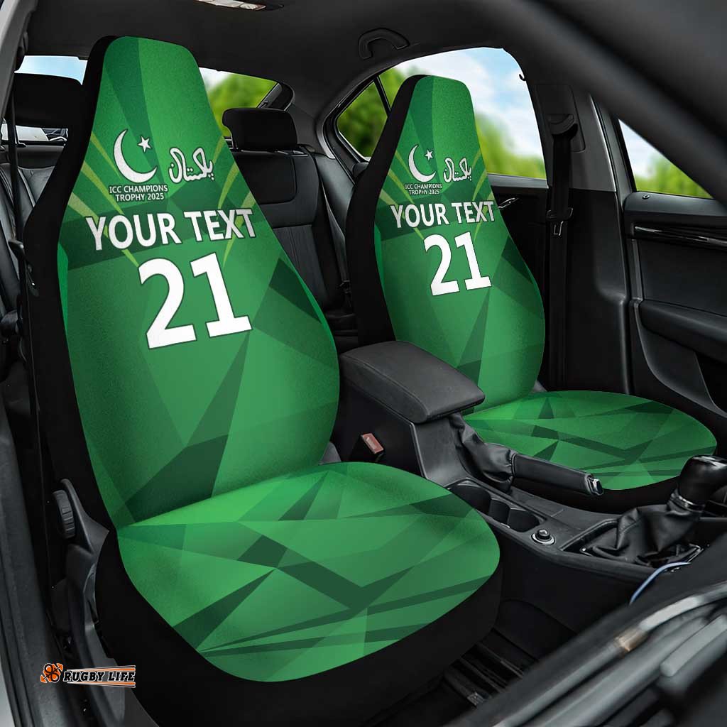 Pakistan Cricket Custom Car Seat Cover The Green Shirts with Sporty Pattern LT9