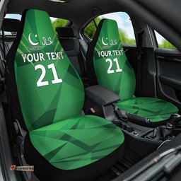 Pakistan Cricket Custom Car Seat Cover The Green Shirts with Sporty Pattern LT9