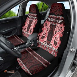 Kia Ora New Zealand Car Seat Cover Maori Language Week Whero Taniko Motif LT14