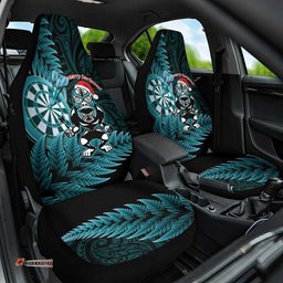New Zealand Darts Christmas Car Seat Cover Maori Fern Merry Dartsmas LT14