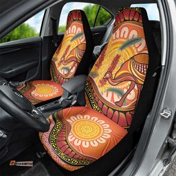 Indigenous Emu Australia Car Seat Cover Australian Bottlebrushes Aboriginal Art Proud LT14
