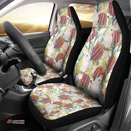 Little Corella Australia Cockatoo Car Seat Cover Cacatua Sanguinea Banksia Seamless White LT14
