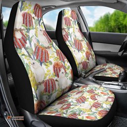 Little Corella Australia Cockatoo Car Seat Cover Cacatua Sanguinea Banksia Seamless White LT14