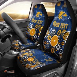 Personalized West Coast Eagles Car Seat Cover Aboriginal Dot Painting Graffiti Style TS04