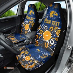 Personalized West Coast Eagles Car Seat Cover Aboriginal Dot Painting Graffiti Style TS04