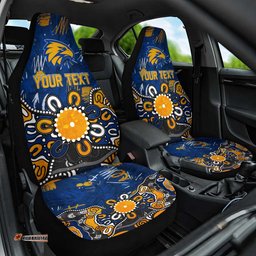 Personalized West Coast Eagles Car Seat Cover Aboriginal Dot Painting Graffiti Style TS04