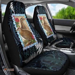 New Zealand Weka Car Seat Cover Maori Hen Koru Pattern LT05