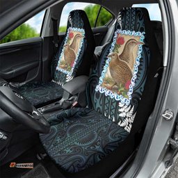 New Zealand Weka Car Seat Cover Maori Hen Koru Pattern LT05
