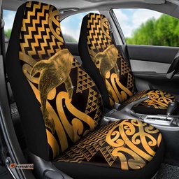 Humpback Whale Matariki New Zealand Car Seat Cover NZ Maori Paikea Poutama Luxury Gold LT14