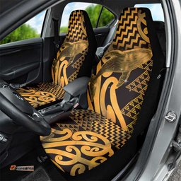 Humpback Whale Matariki New Zealand Car Seat Cover NZ Maori Paikea Poutama Luxury Gold LT14