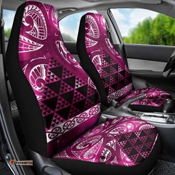 Matariki New Zealand Car Seat Cover NZ Niho Taniwha Maori New Year Pink Galaxy LT14