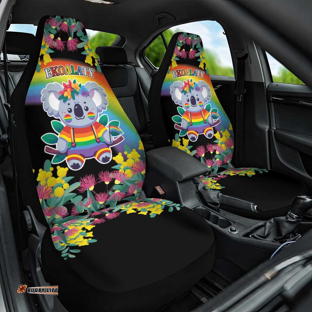 LGBTQ Koala Gay Car Seat Cover Aussie Koala Bear Ekoalaty LT9