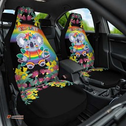 LGBTQ Koala Gay Car Seat Cover Aussie Koala Bear Ekoalaty LT9