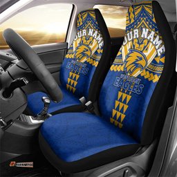 Personalized West Coast Eagles Car Seat Cover Polynesian Tribal Pattern Heritage Football TS04