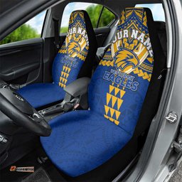 Personalized West Coast Eagles Car Seat Cover Polynesian Tribal Pattern Heritage Football TS04