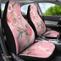 Personalized Pink Galah Fight for Hope and Healing Car Seat Cover Australias Breast Cancer Awareness LT9