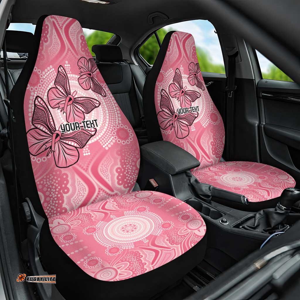 Personalized Pink Butterfly Spirit Car Seat Cover Australias Breast Cancer Awareness LT9